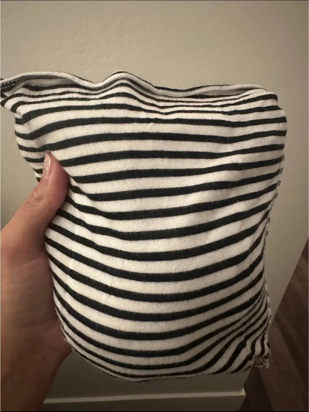 solly baby Black and White Striped Bib